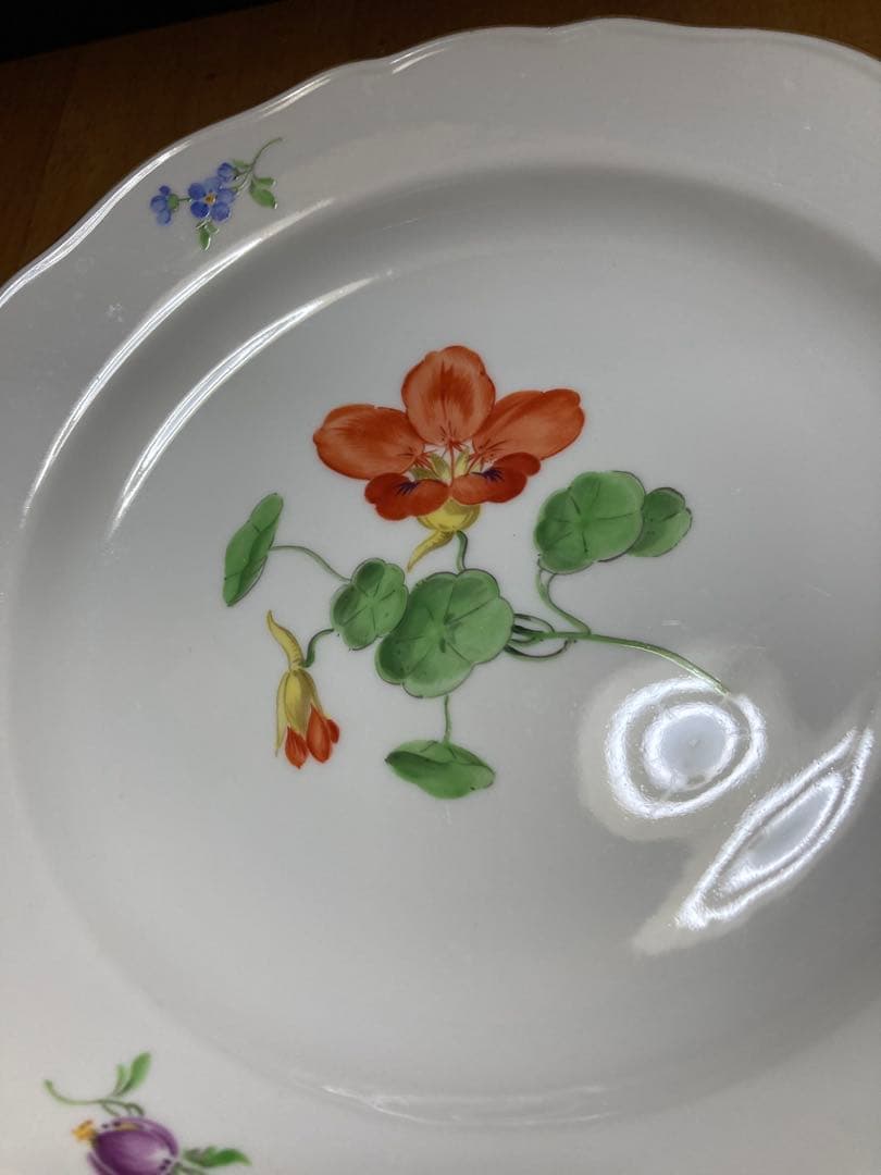 ★特別SALE★マイセン　２枚セット　一つ花　未使用に近い