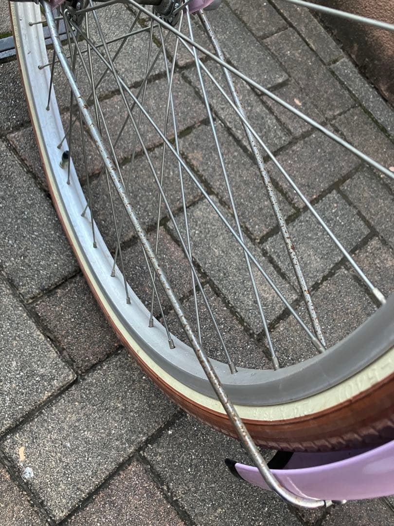 子供用自転車　ダイワサイクル シルバーリングキュート　パープル24インチ