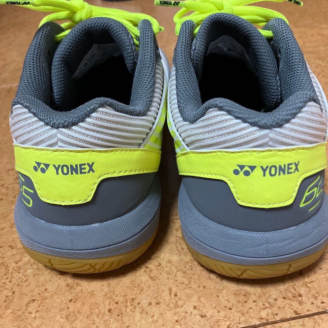 YONEX SHB-65 バドミントンシューズ グレー/イエロー　24センチ