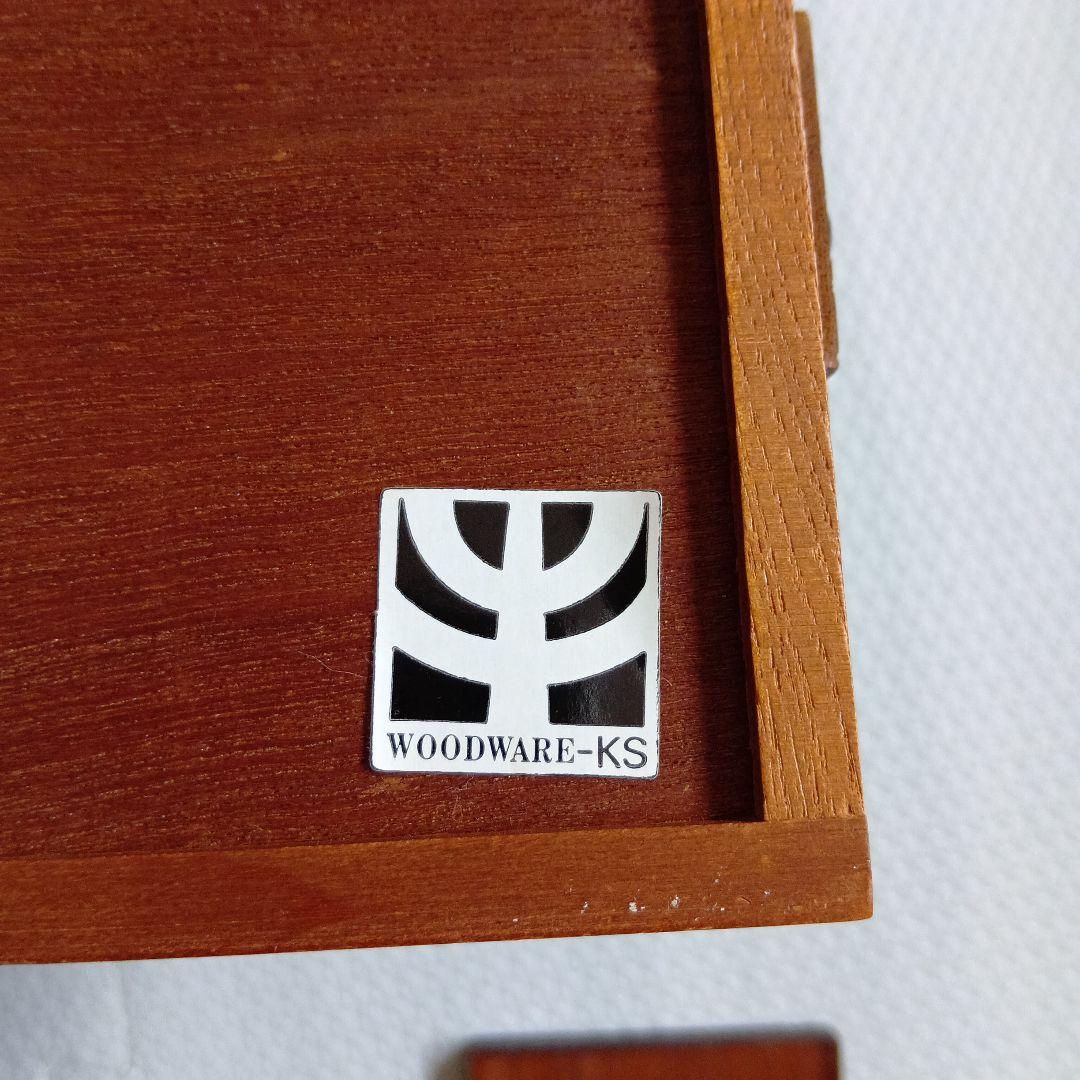 WOODWARE-KS製　煙草盆　小物入れ　鉄製灰皿　ビンテージ　昭和レトロ