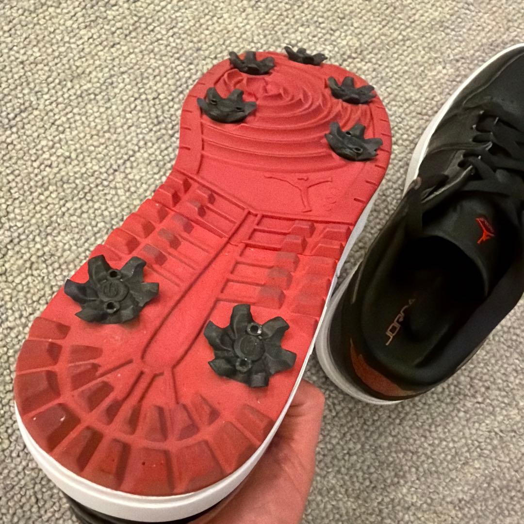 1回着用 NIKE エア ジョーダン 1 LOW G スパイク 27.5