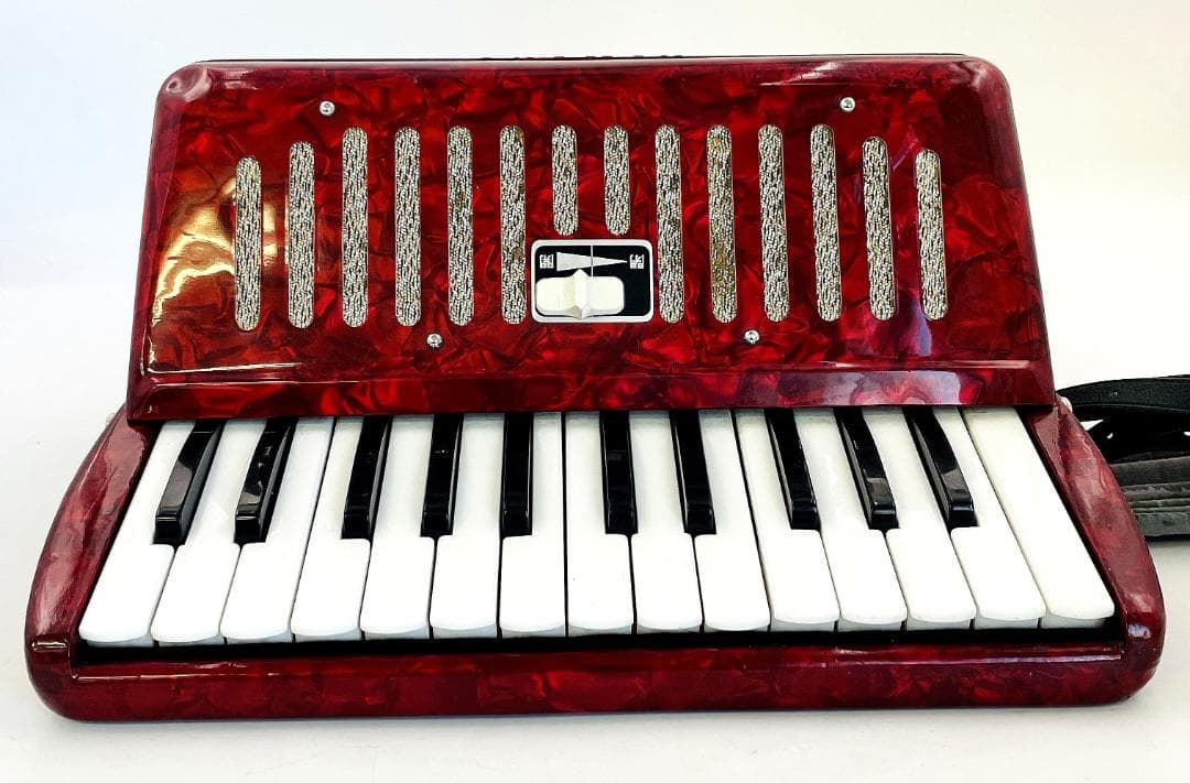YAMAHA アコーディオン S-25B 赤 ※一部不具合あり　 R8SD320