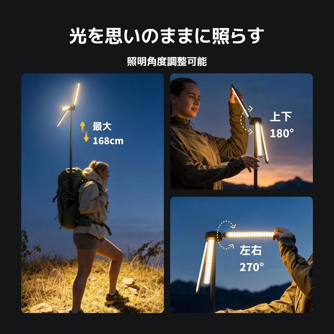 BougeRV LEDランタン キャンプランタン 充電式 3000lm 防水