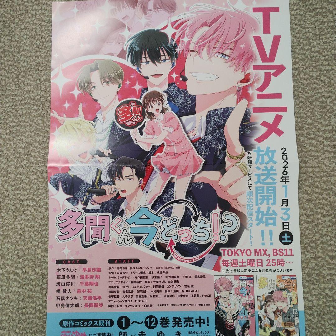 多聞くん今どっち　レア　販促用ポップ　　当選品　付録