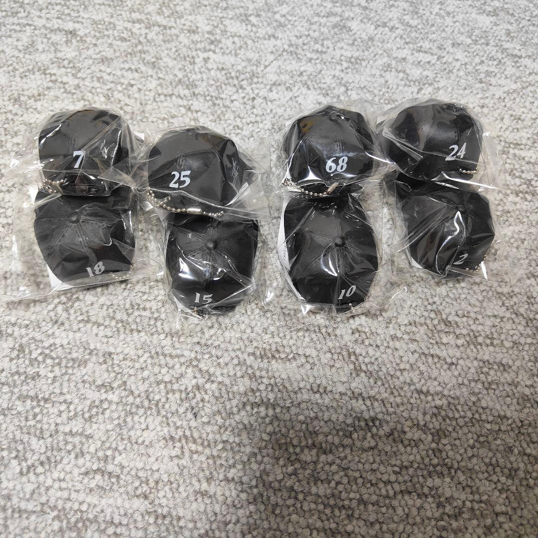 【値下げ】キャップ キーホルダー 16個セット 日本ハムファイターズ　サイン付