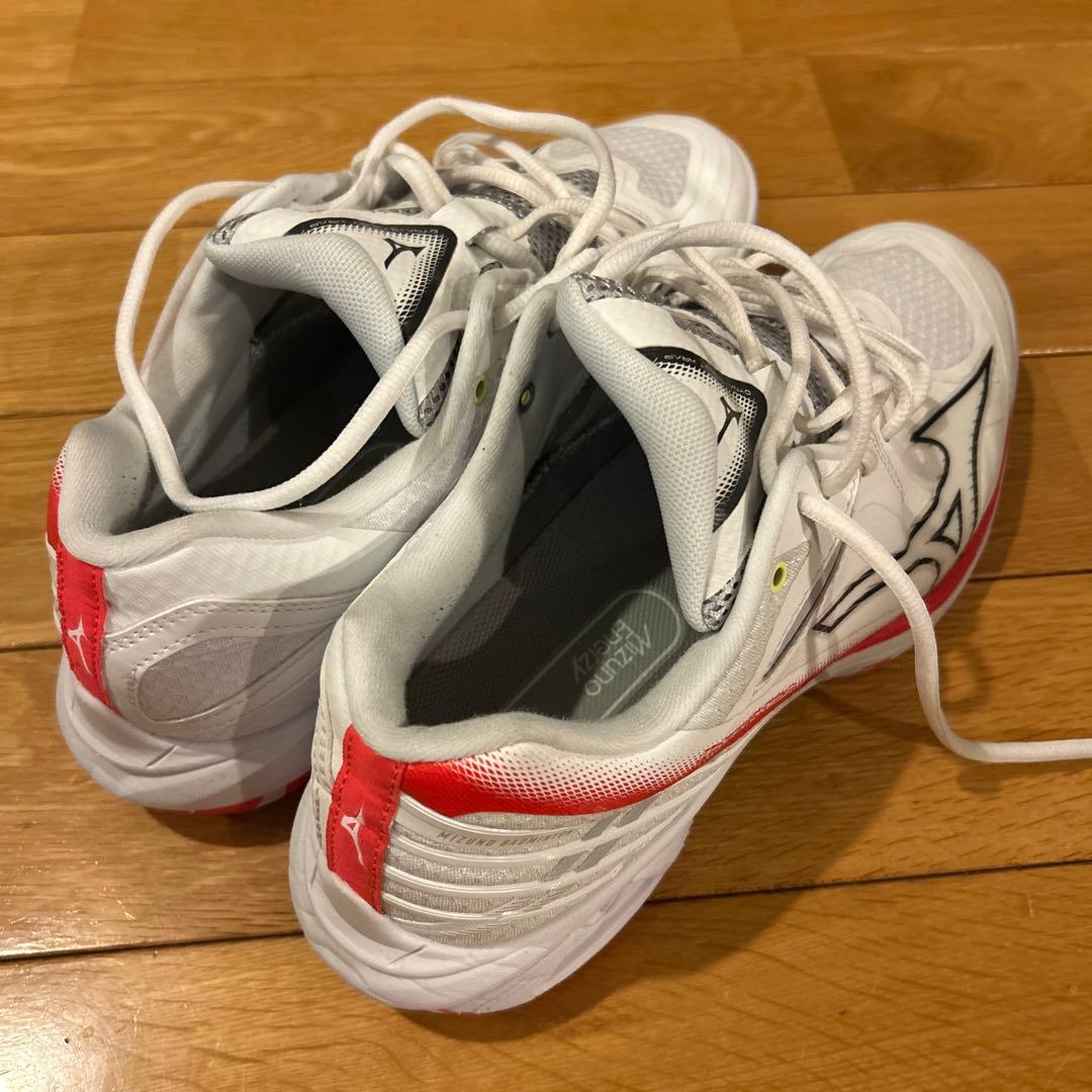 Mizuno バドミントンシューズ ホワイト/レッド