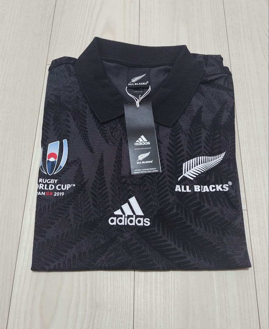 アディダス ALL BLACKS オールブラックス ポロシャツ L