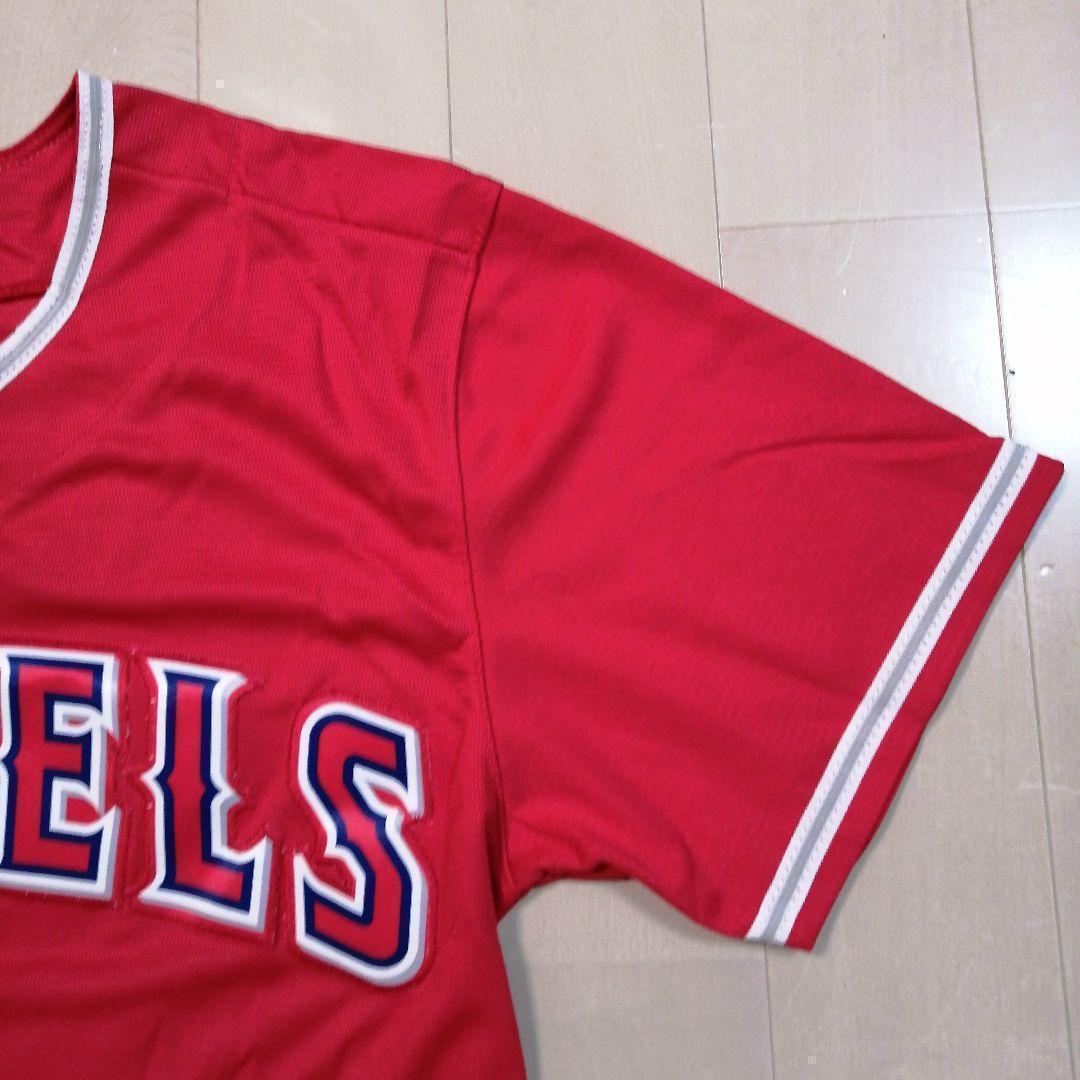 【新品】大谷翔平 L エンゼルス 赤ノーブランド ユニフォーム   赤