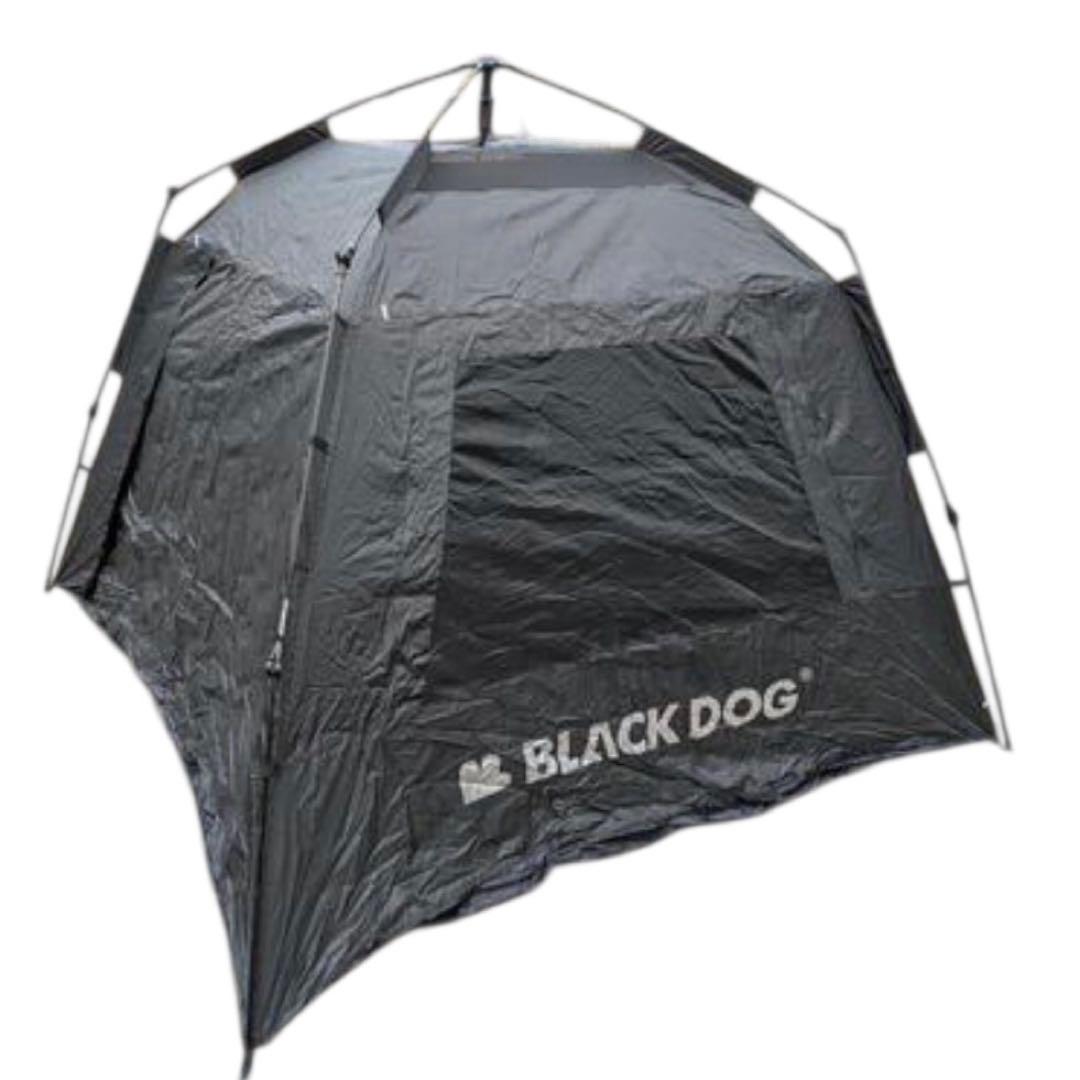 【BLACK DOG】極美品 ポップアップテント ブラック 設営簡単