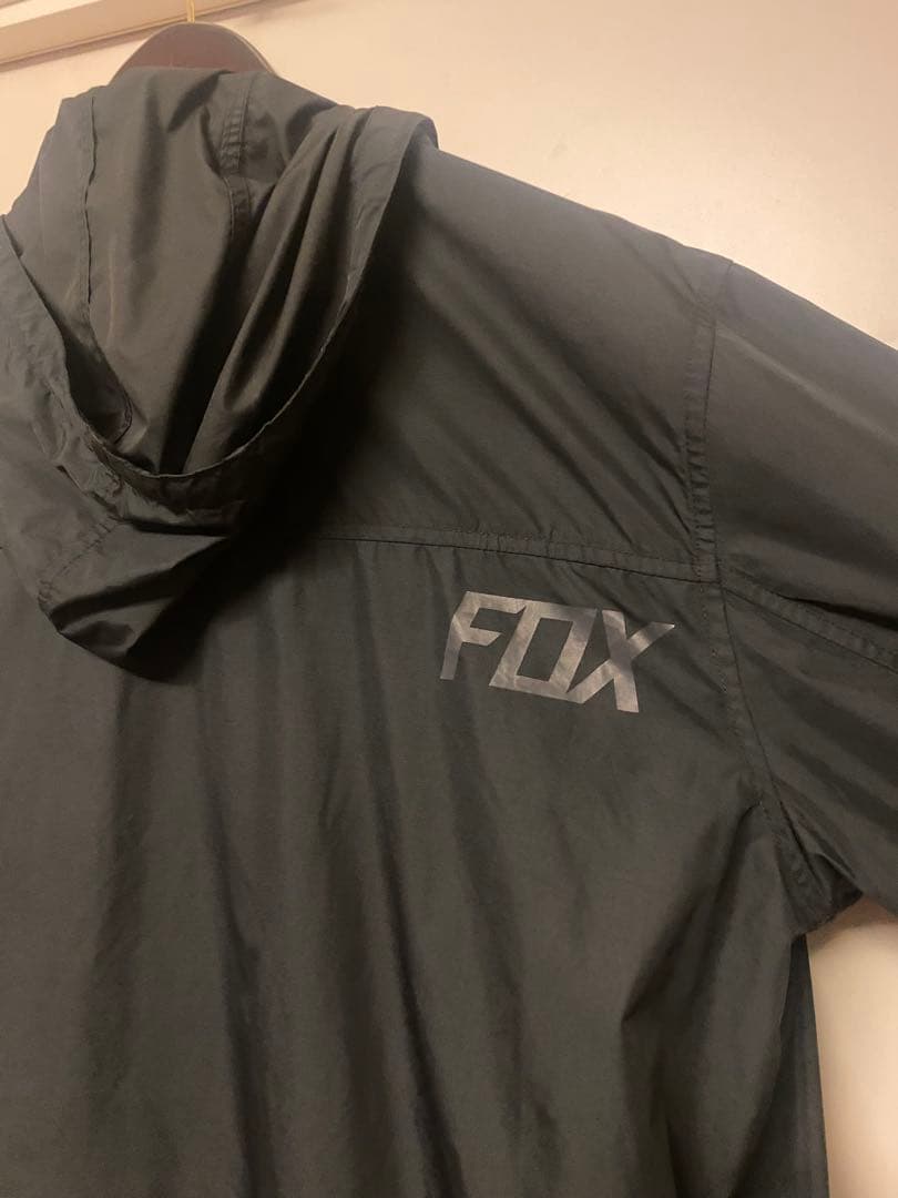 FOX ナイロンジャケット パーカー　　　　　　ブラック　ＸＬ