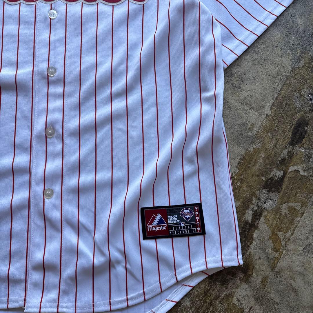 応援グッズ MLB Phillies Majestic game shirt