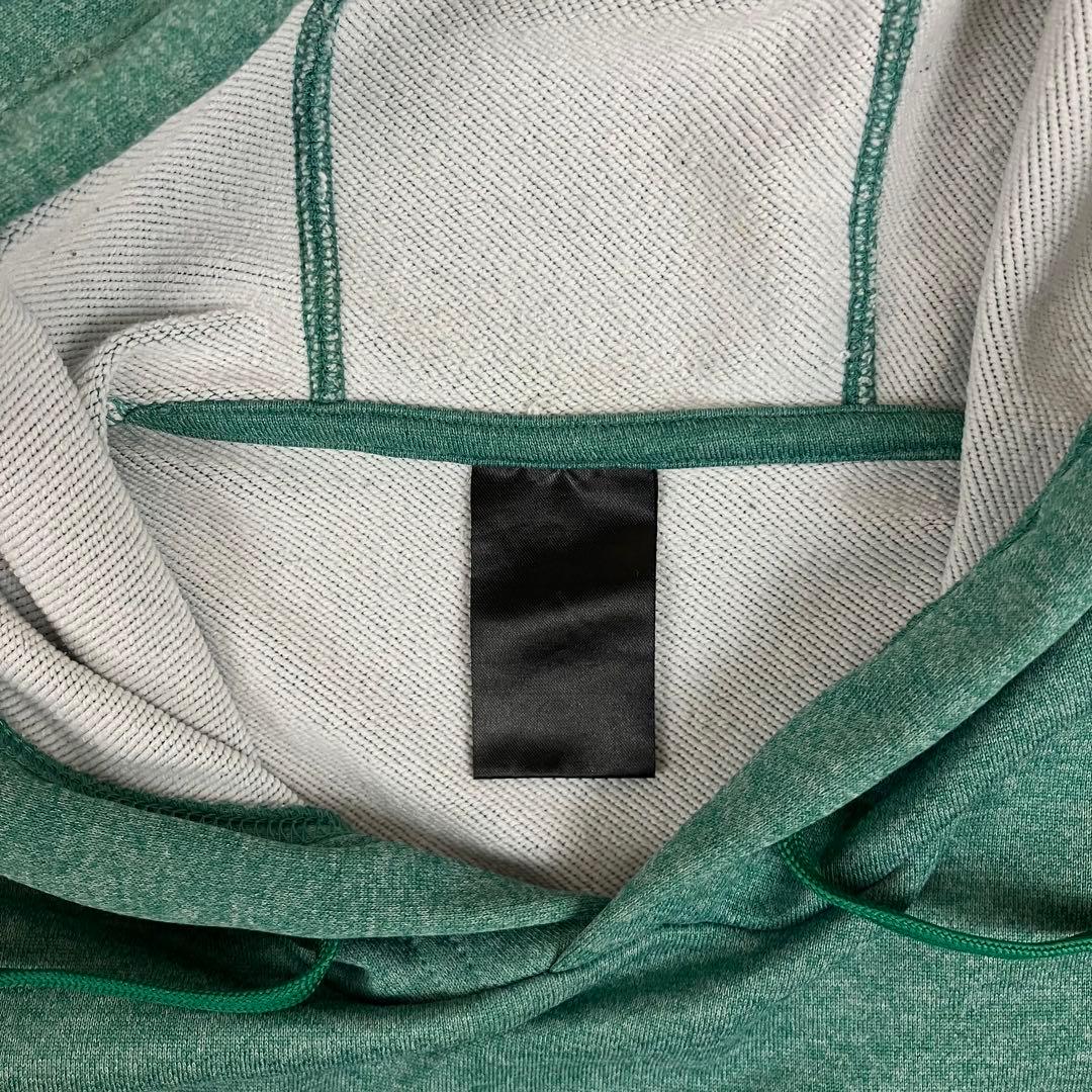 adidas 松本山雅FC プルオーバー パーカー 古着 ビッグロゴ グリーン