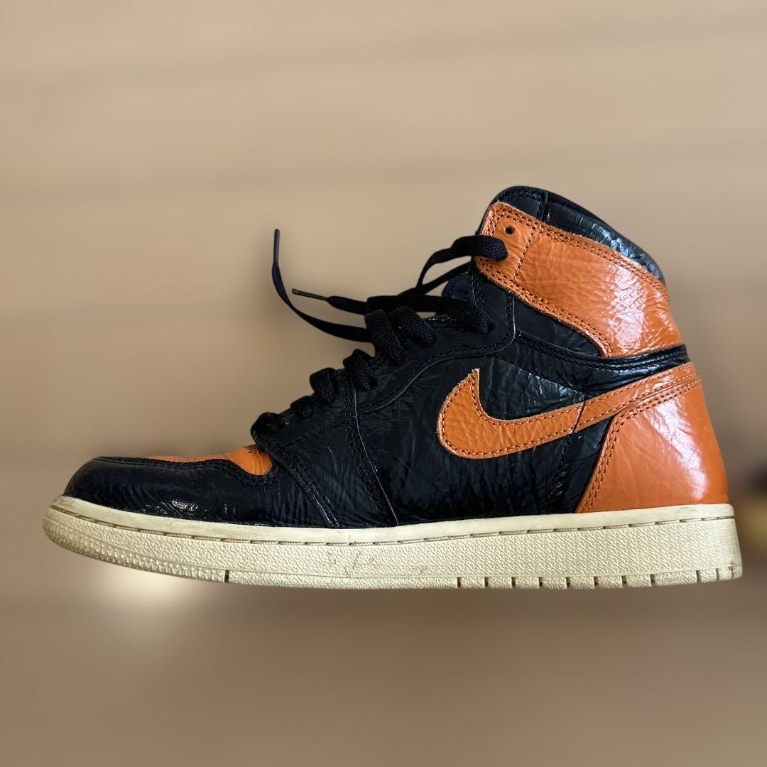 Nike AIR JORDAN1/バスケットシューズ オレンジ/黒