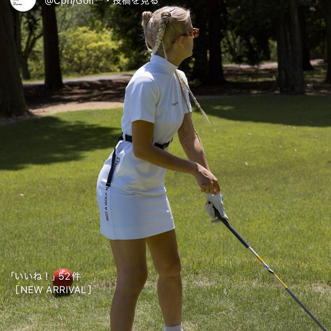 Cph/Golf ベルト付きワンピース ホワイト