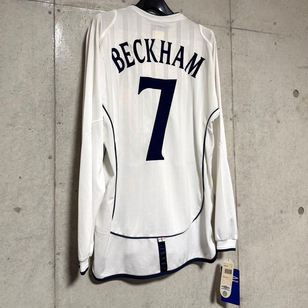 【新品/タグ付き】2002日韓W杯 イングランド代表 ♯7 ベッカム【Mサイズ】