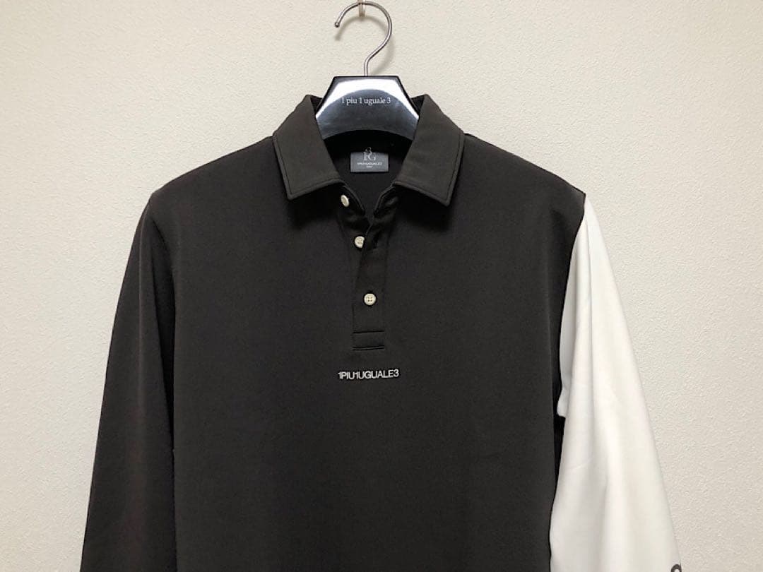 新品1PIU1UGUALE3 GOLF定価4.4万円ADP切替スリーブポロシャツ