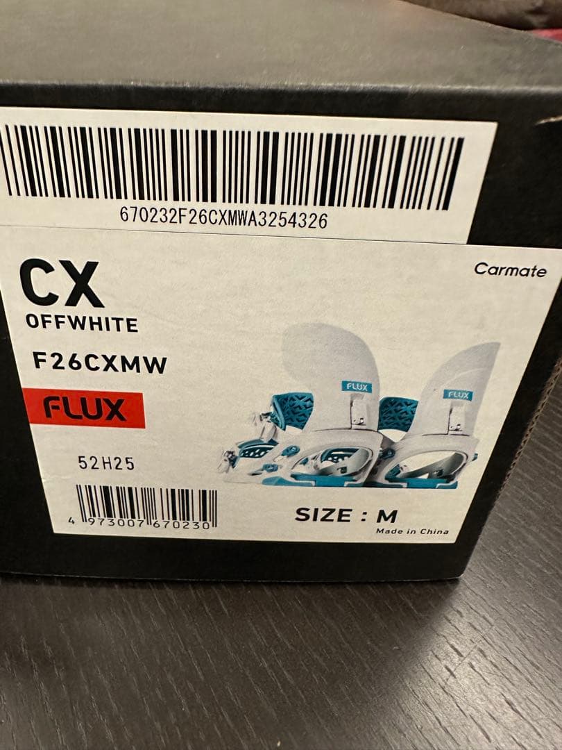 FLUX CX ビンディング Mサイズ オフホワイト F26CXMW