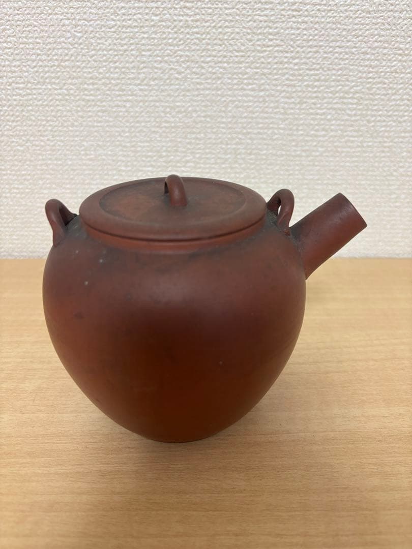 レア級　アンティーク　常滑焼　急須　朱泥　初代常山
