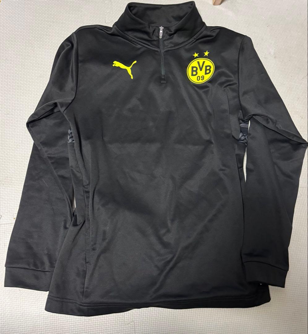 プーマ　ボルシアドルトムントBVB サッカーセットアップ　ハーフジップ　Sサイズ