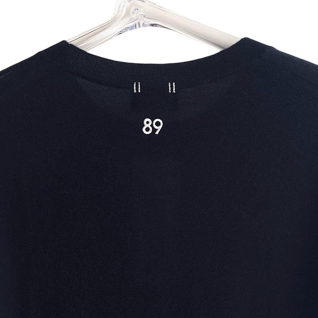 534★パーリーゲイツ 定価41,800円カシミヤニット セーター紺 サイズ6