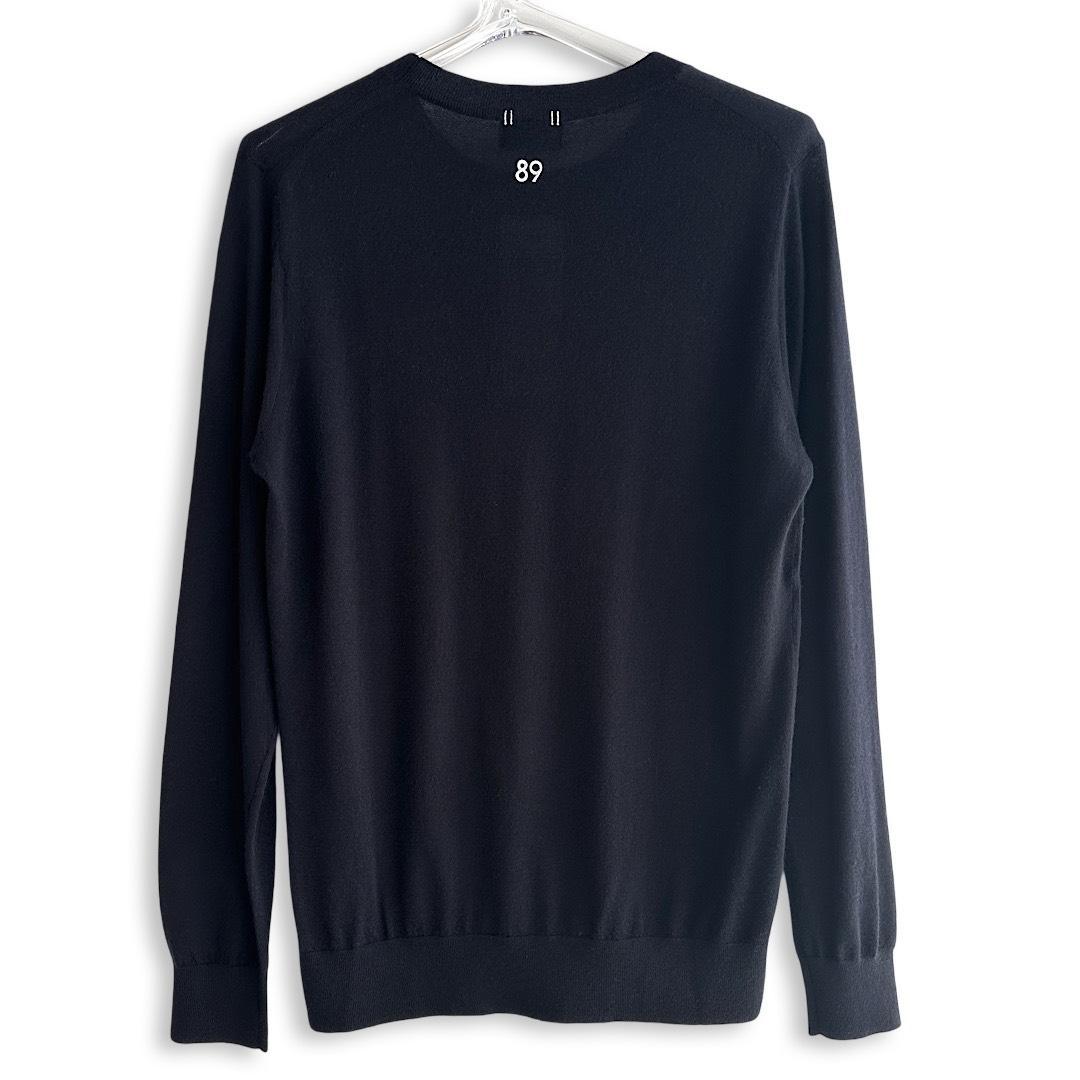 534★パーリーゲイツ 定価41,800円カシミヤニット セーター紺 サイズ6