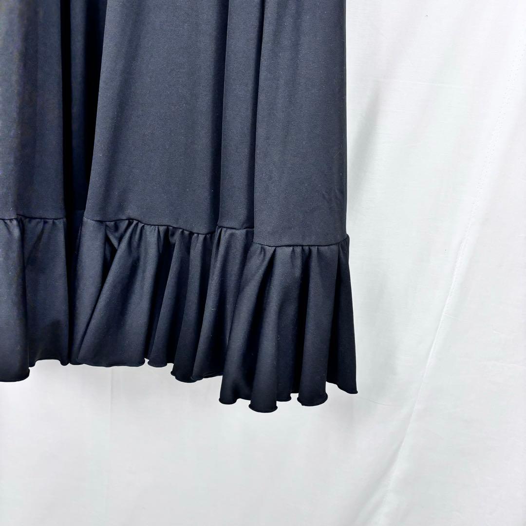 極美品✨ イベリア フラメンコ 黒 ロング スカート 高級 練習 ファルダ