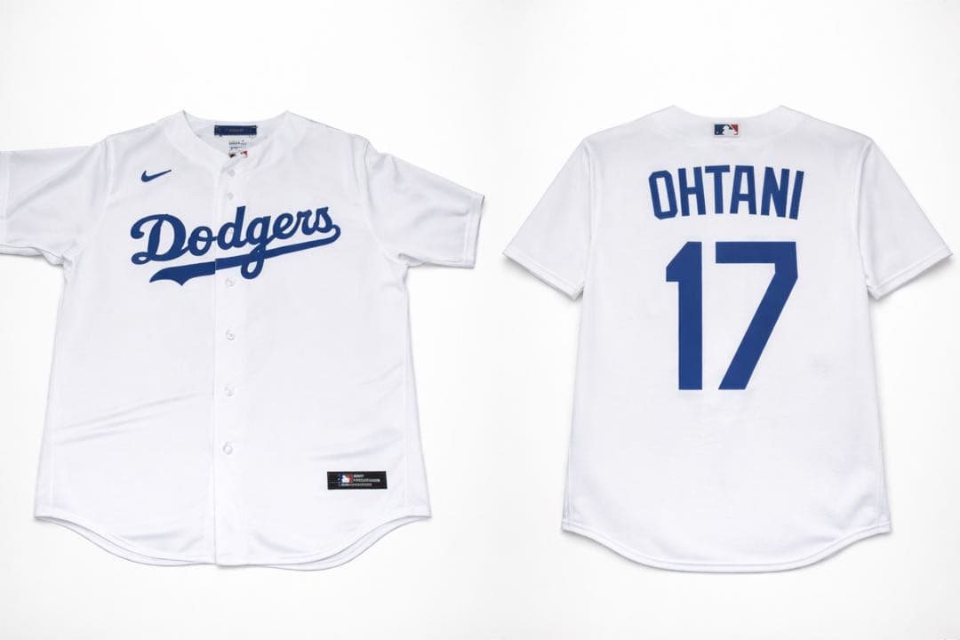 ［新品】ドジャース ユニフォーム　大谷翔平 NIKEユニフォームL サイズ