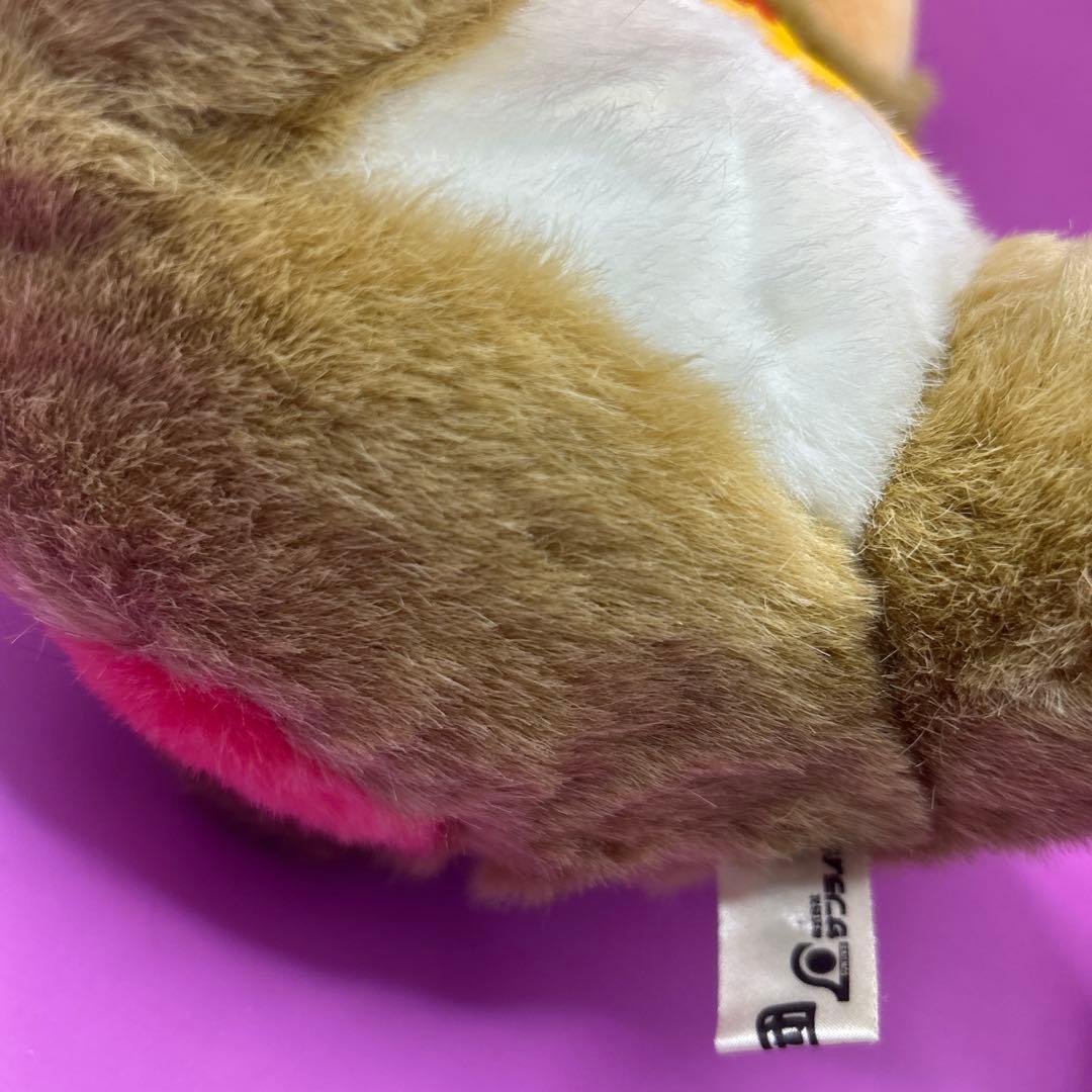 ⭐︎タグ付き！　激レア！　日光猿軍団 黄色服　お座りぬいぐるみ　昭和レトロ　さる