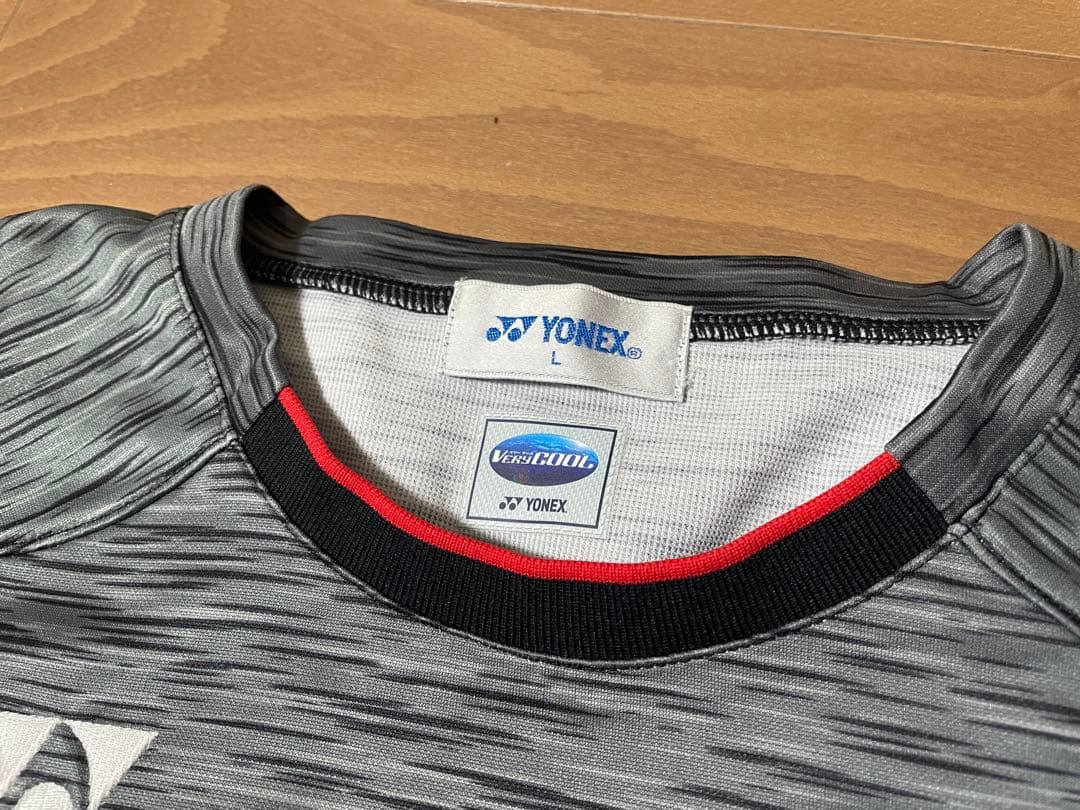YONEX 日本代表モデルレディースLサイズ ゲームシャツ　ブラック