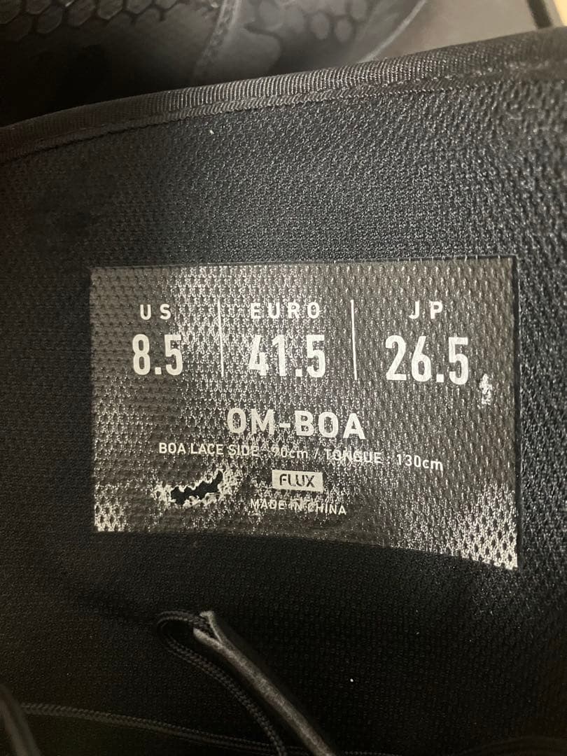 FLUX スノーボードブーツ ブラック　OM-BOA 26.5