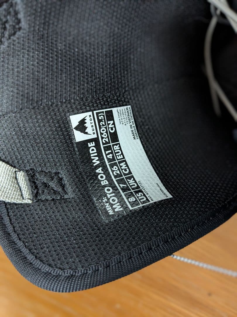 BURTON Moto BOA スノーボードブーツ 26.0cm WIDE