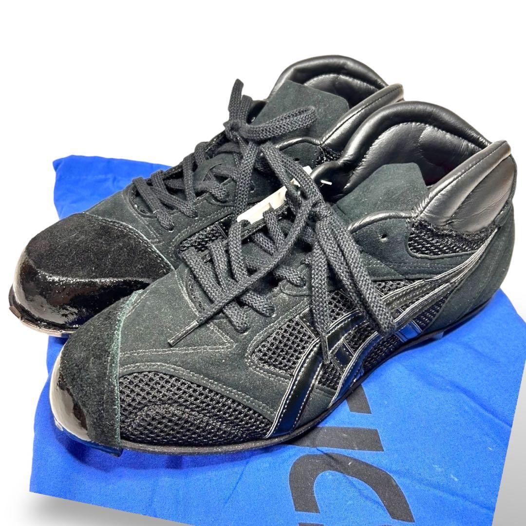 【新品未使用】asics 野球スパイク黒　スエードメッシュ　27.0