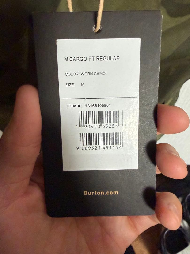 Burton M CARGO PT REGULAR スノーボードパンツ Mサイズ