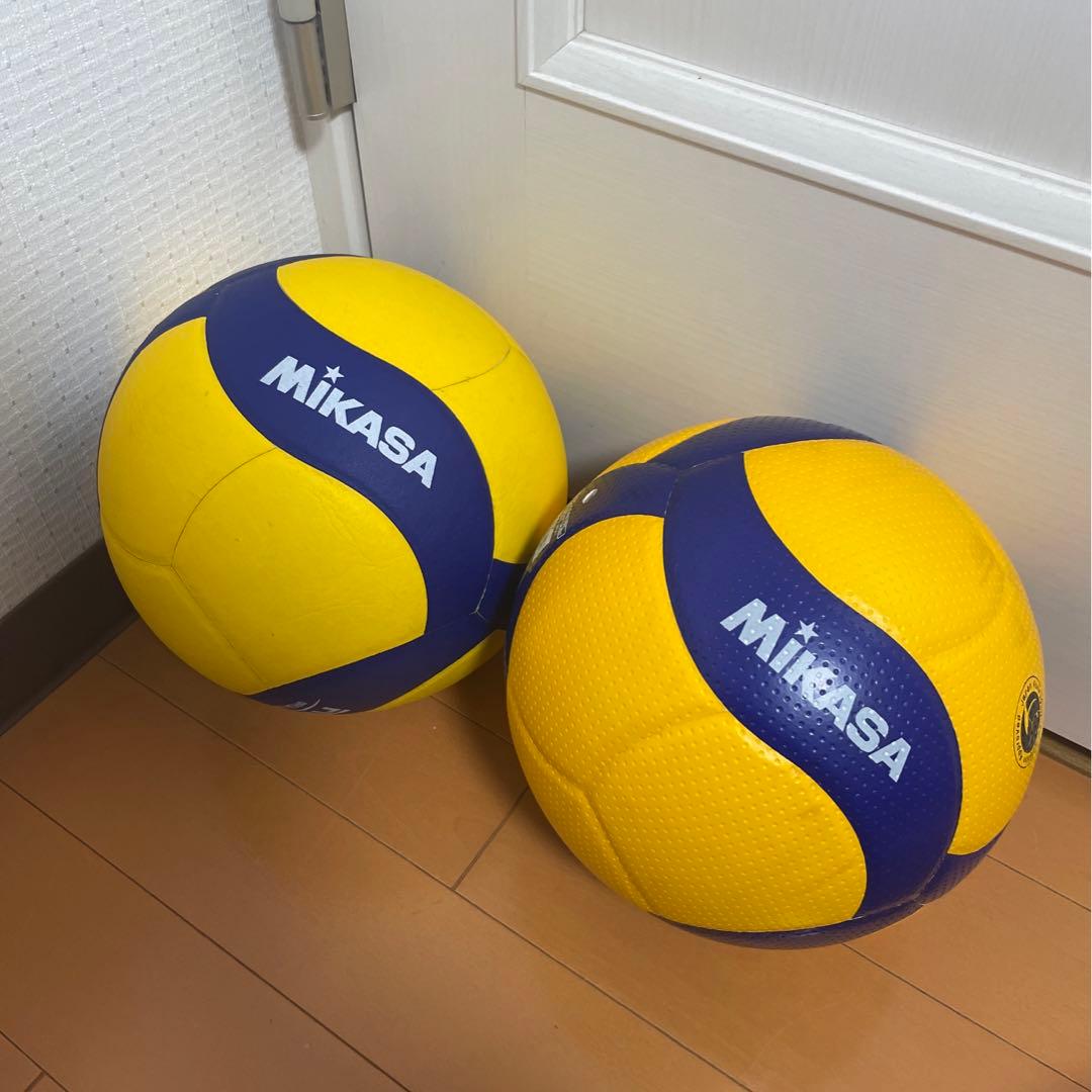 中古 ミカサ バレーボール 5号球 V335W-AP V300W 2球セット