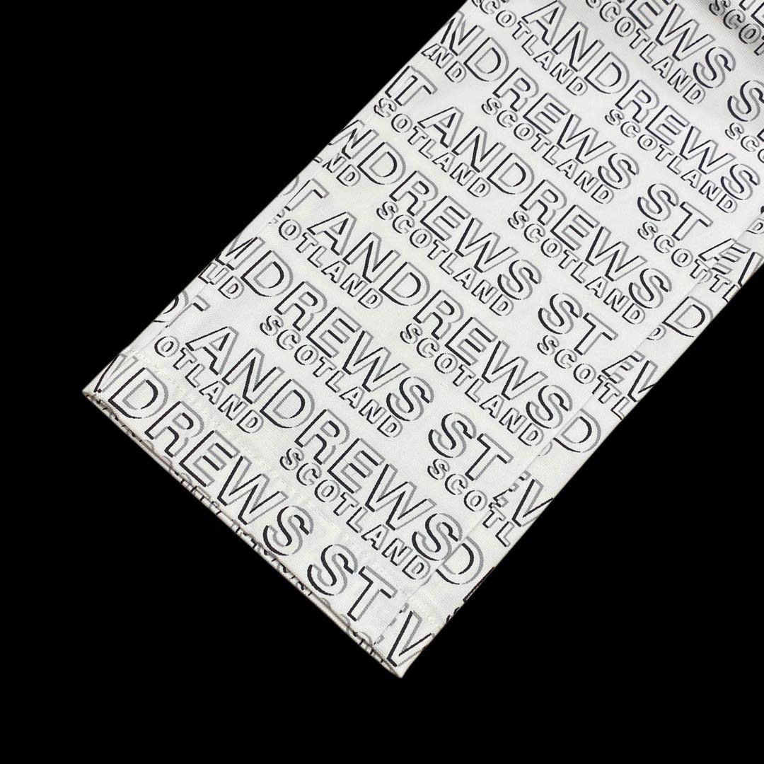 【未使用】定価2.3万円St ANDREWS デジタルロゴプリント ロングパンツ