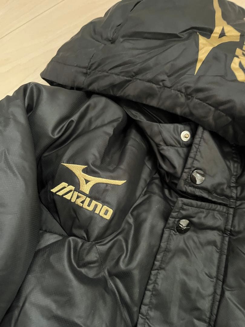 MIZUNO ダウン　ベンチコート　フェザー　Mサイズ　ブラック
