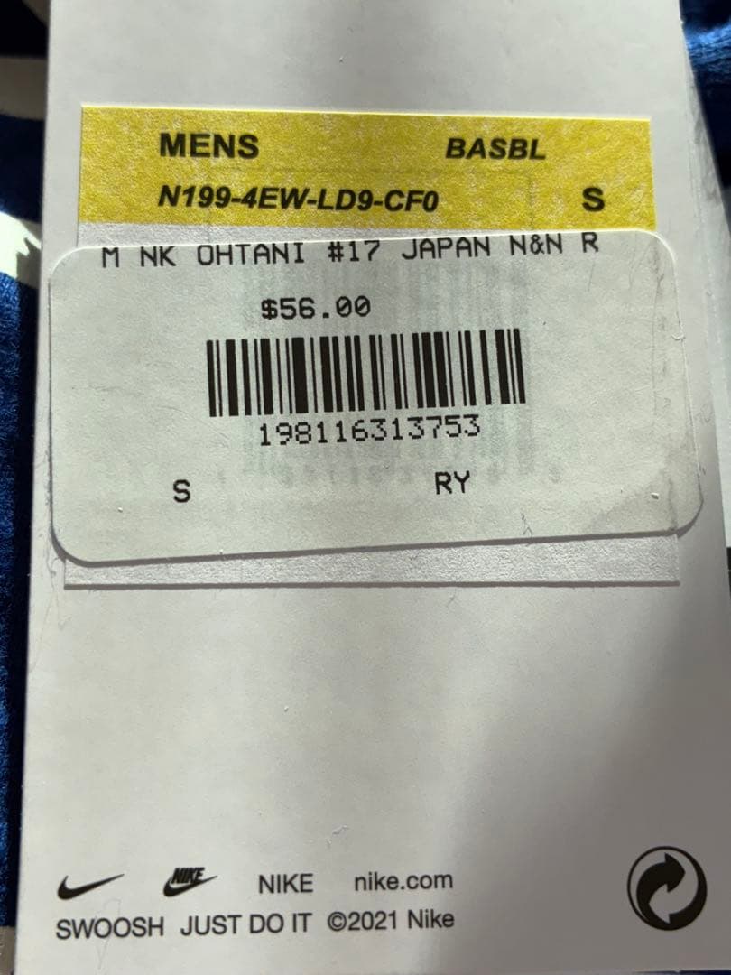 大谷翔平 ドジャースTシャツ men's S 漢字　NIKE