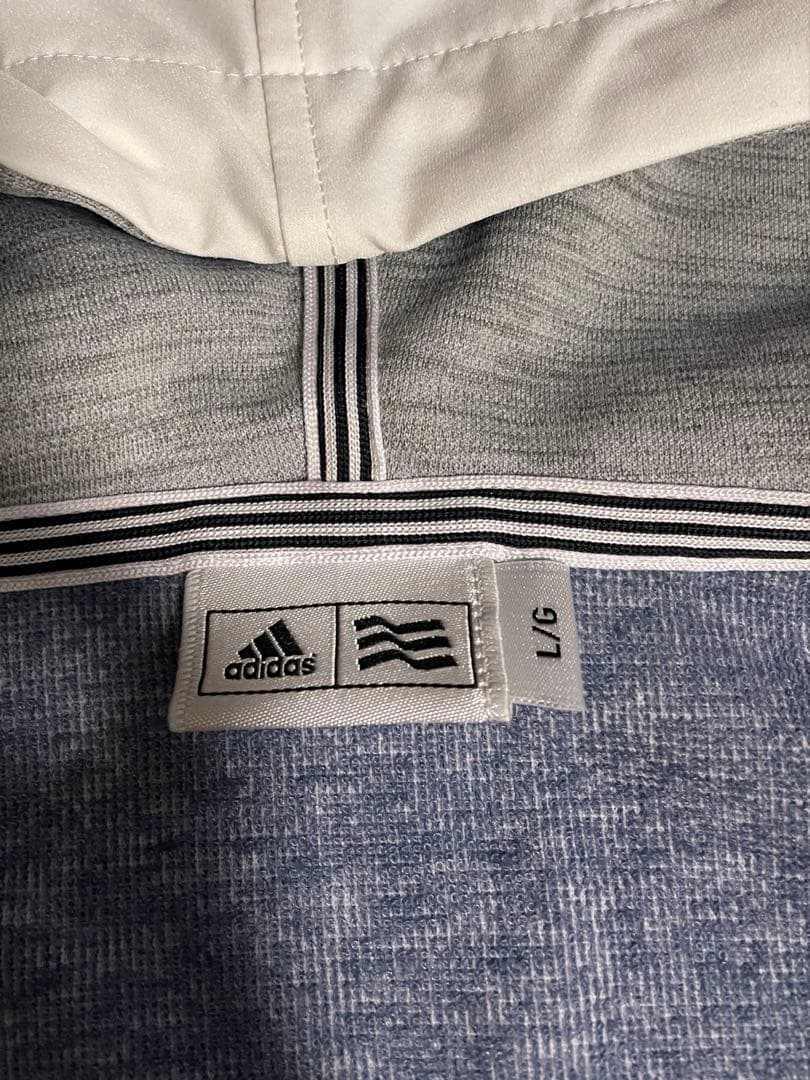 ADIDAS GOLF レディース、パーカー　ジップジャケット L グレー系