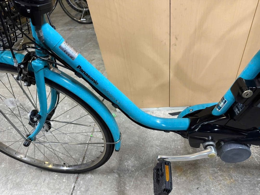 大阪府　Panasonic 電動アシスト自転車 シティタイプ 青　26インチ