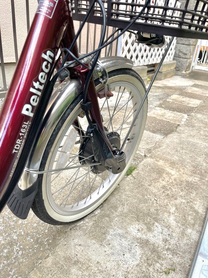 美品 Peltech 電動アシスト三輪車 TDR-163L 20インチ
