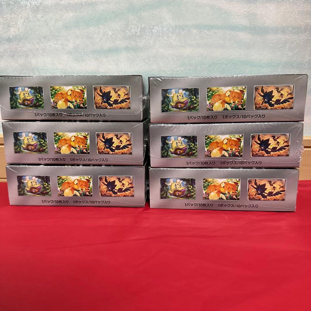 シャイニートレジャーex 6 box シュリンク付き 新品 未開封