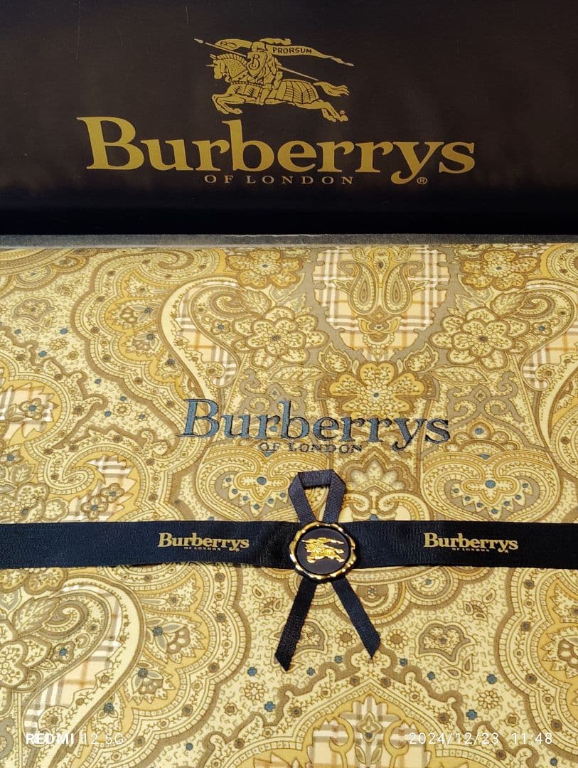 Burberrys ペイズリー柄 羽毛肌掛け布団 150×200cm