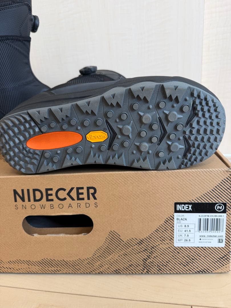 新品　NIDECKER INDEXE スノーボードブーツ　26.5㎝ ブラック