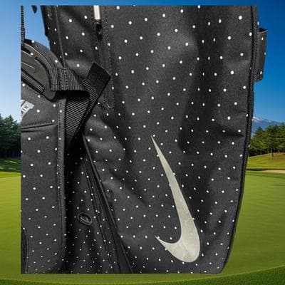 NIKE スポーツライト スタンド型 キャディバッグ ブラック ドット柄 匿名