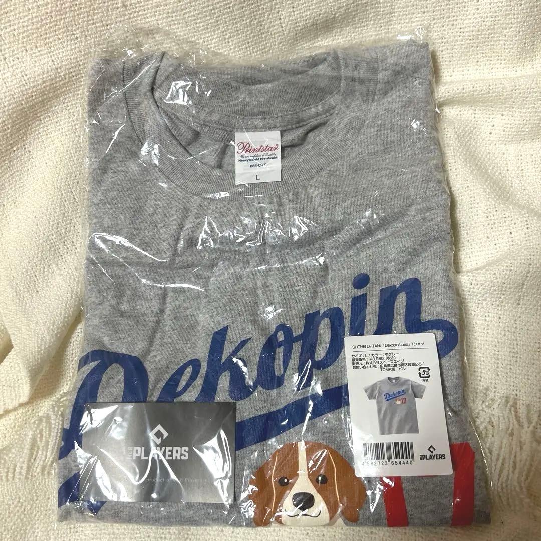 大谷翔平デコピン Tシャツ　Ｌsize