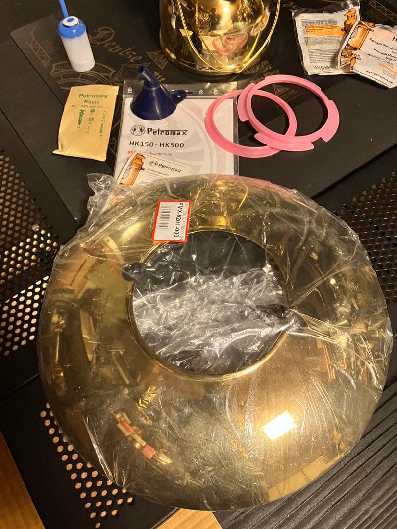 新品ペトロマックス　ブラス　HK500 トップリフレクター付