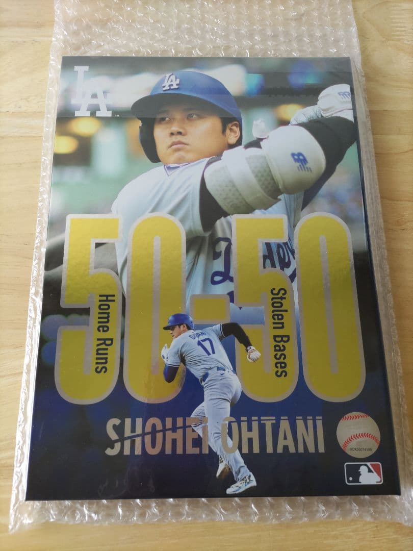 大谷翔平 MLB史上初50-50達成！プレミアムフレームポストカードセット×2冊