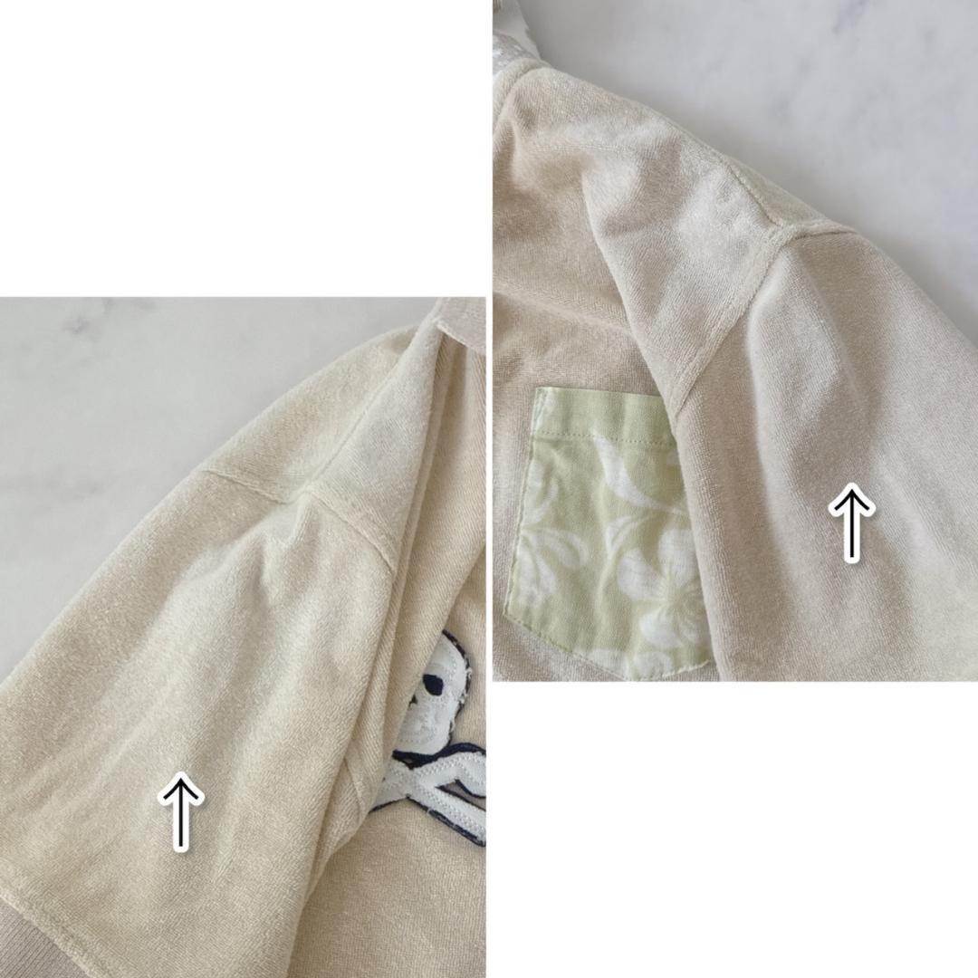 MARK&LONA スカルワッペン×ALOHA刺繍 ポロシャツ パイル地M