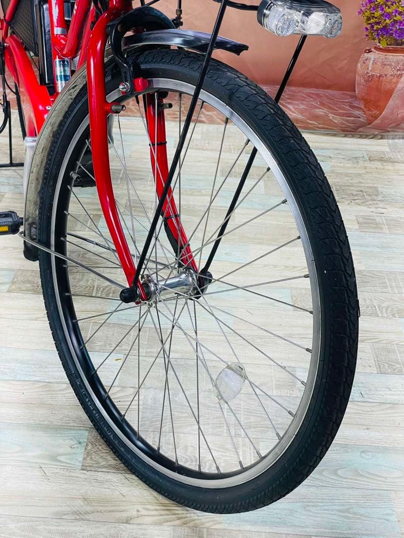 26インチHYDEE!! ⭐️ブリヂストン子供乗せ電動アシスト自転車Y2105