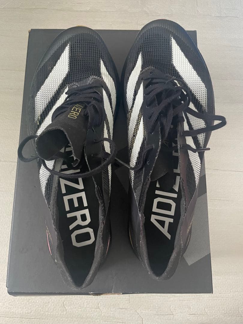 最終値下げ！　adidas ADIZERO AVANTI ブラック/ピンク